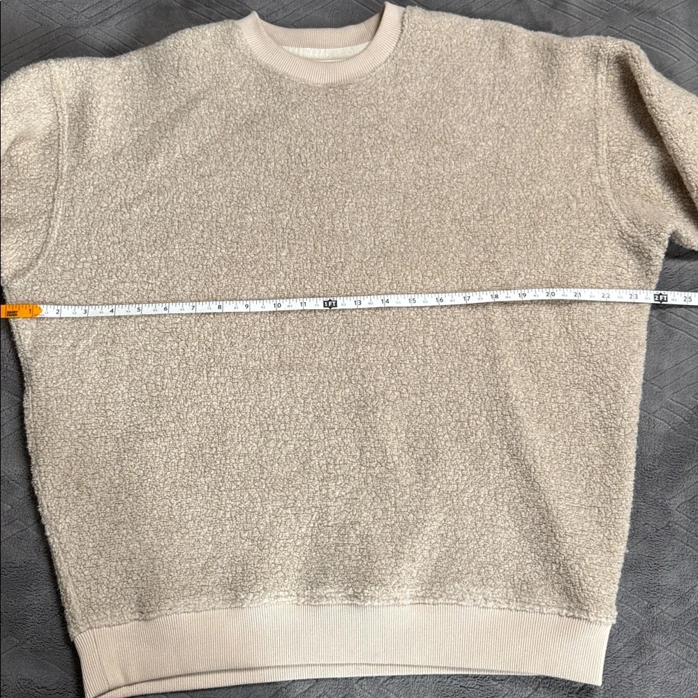 Outdoor Voices Megafleece Oatmeal Wool Crewneck Extra Small